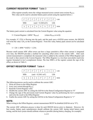Ds2438 smart battery monitor | PDF