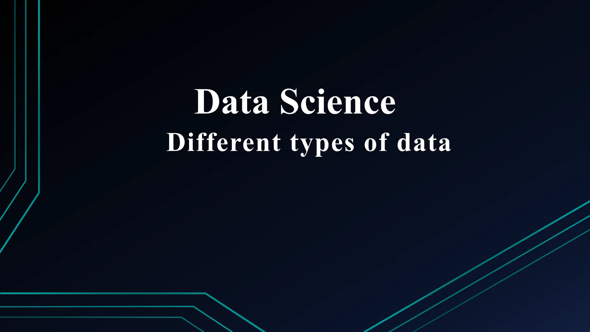 Different types of data. Qualitative, Quantitative, Ordinal, Nominal