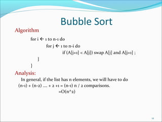Data Structure and Algorithms Sorting | PPT