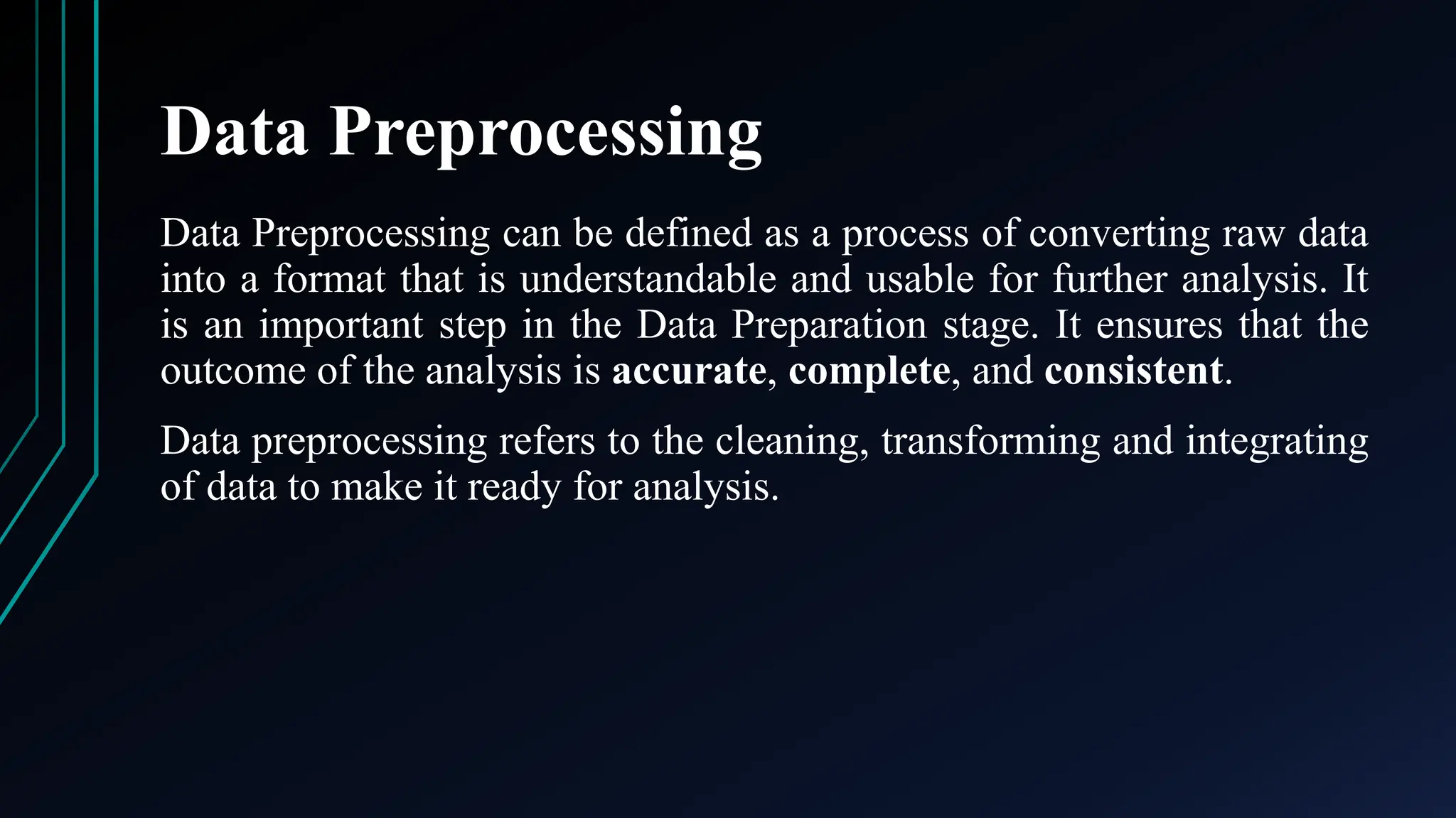 Data Science- Data Preprocessing, Data Cleaning. | PPT