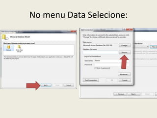 No menu Data Selecione:
 