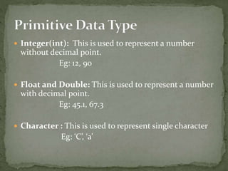 Data Types - Premetive and Non Premetive | PPTX | Programming Languages ...