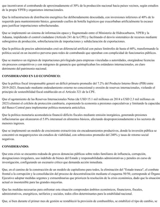 que incentivaron el contrabando de aproximadamente el 30% de la producción nacional hacia países vecinos, según estudios
d...