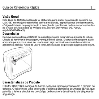 Guia De Referência Rápida - Ds7708 | PDF