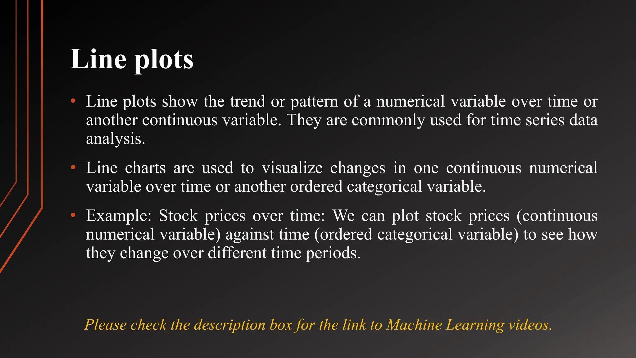 Visualization Techniques- Box plot, Line Chart, Scatter plot, Bar chart ...