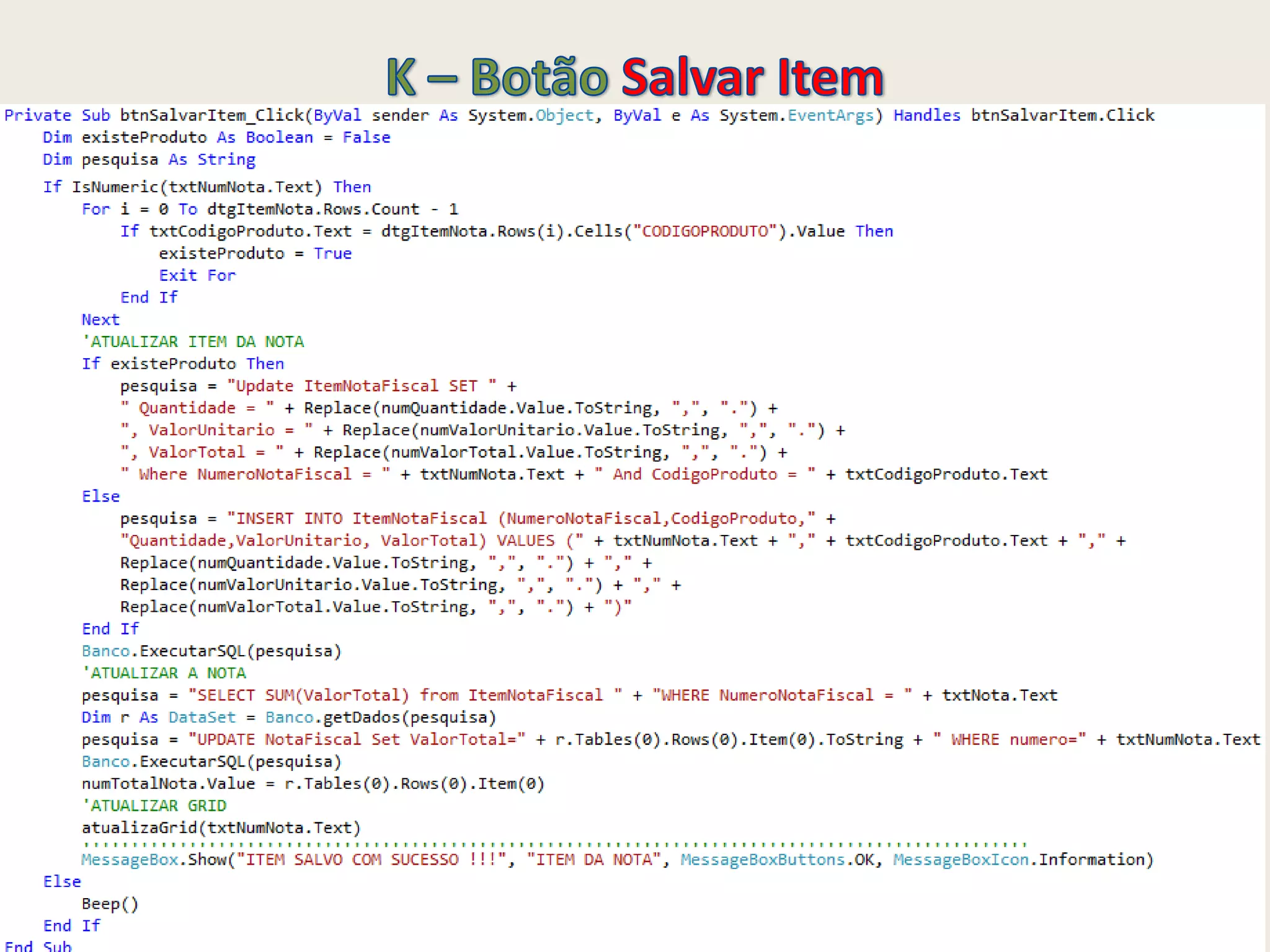 Visual Basic 2010 - Criando uma aplicação de Controle de Notas
