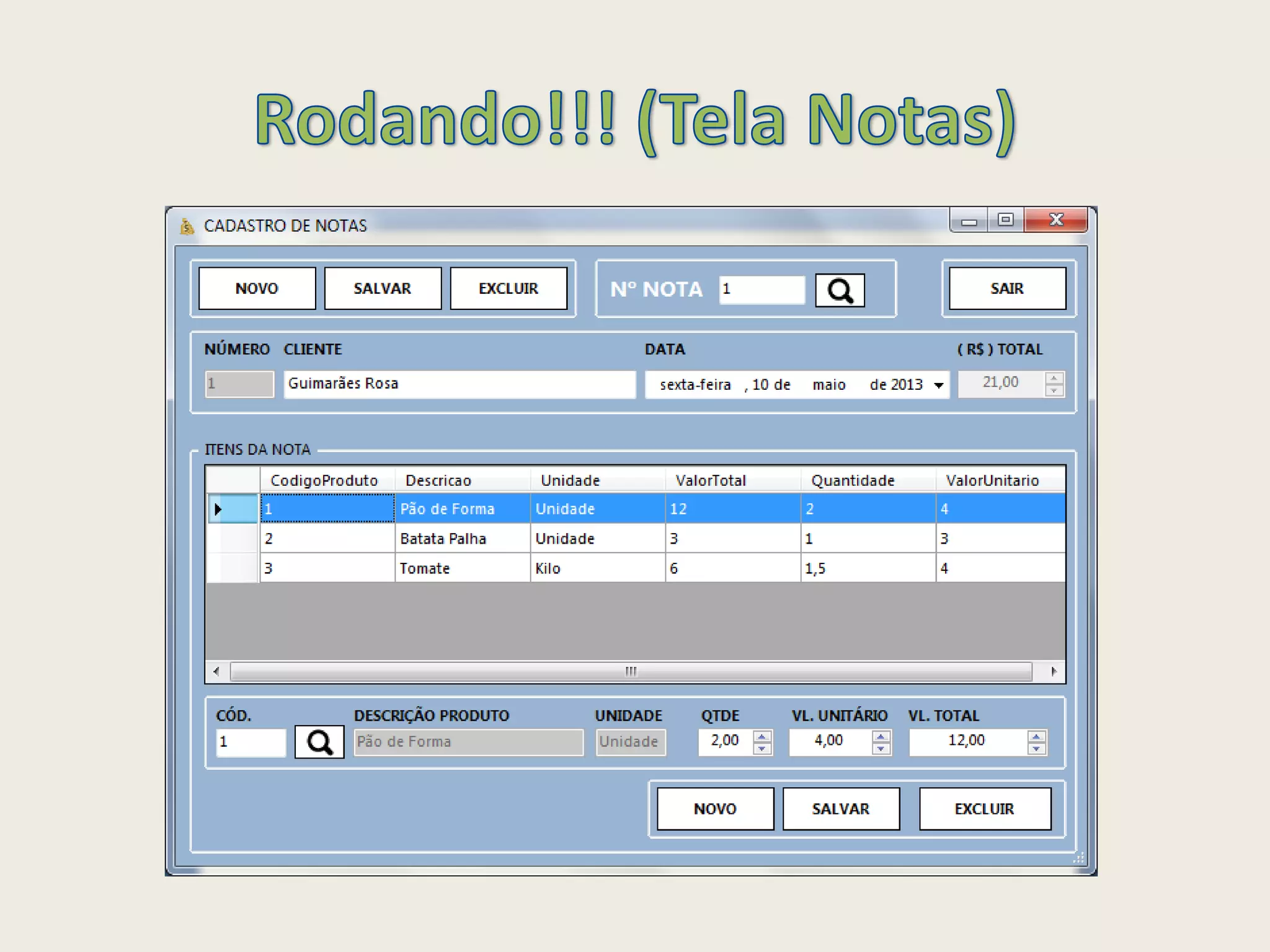 Visual Basic 2010 - Criando uma aplicação de Controle de Notas