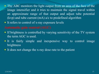 The electrons are focused on the target of tube and