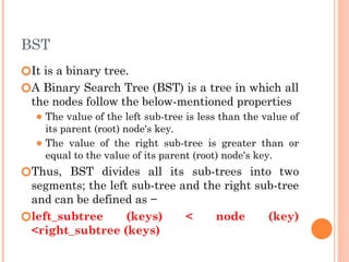 Data structures and algorithms- binary search tree | PPTX