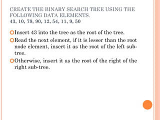 Data structures and algorithms- binary search tree | PPTX