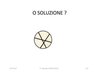 O SOLUZIONE ?




24/11/2011     R. Imperiale, DISCALCULIA   273
 