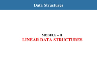 DSA-PPT-UNIT-2 data structures and algorithm | PPT