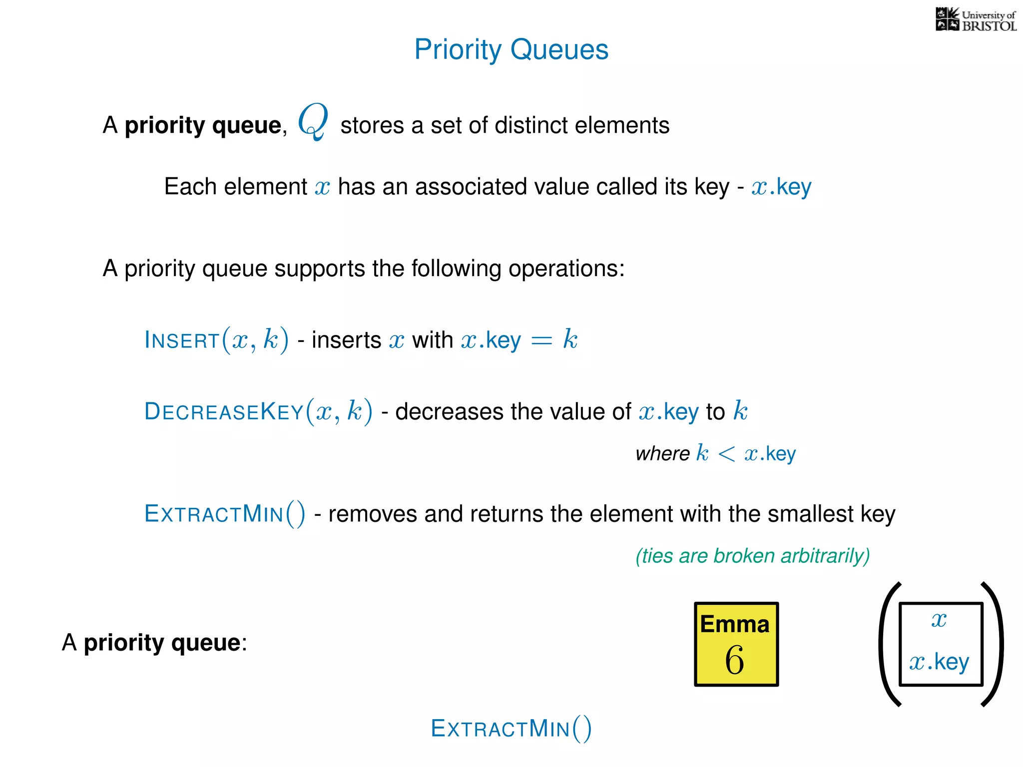 Shortest Paths Part 1: Priority Queues and Dijkstra's Algorithm | PPT