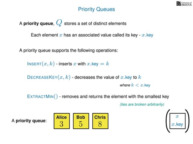 Shortest Paths Part 1: Priority Queues and Dijkstra's Algorithm | PDF