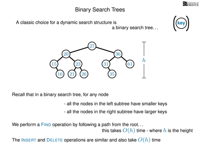 Self-balancing Trees and Skip Lists | PPT
