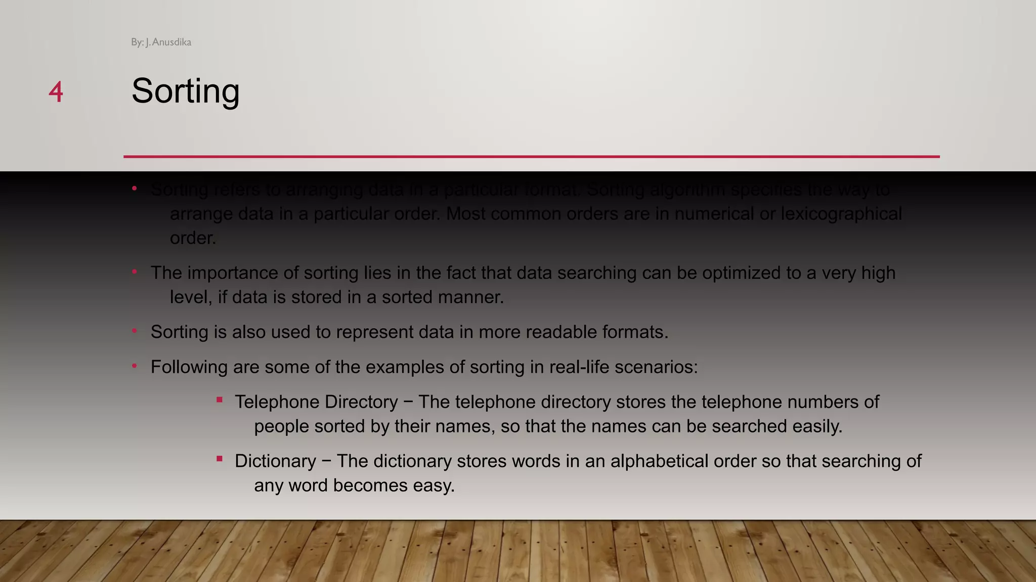 Data operatons & searching and sorting algorithms | ODP