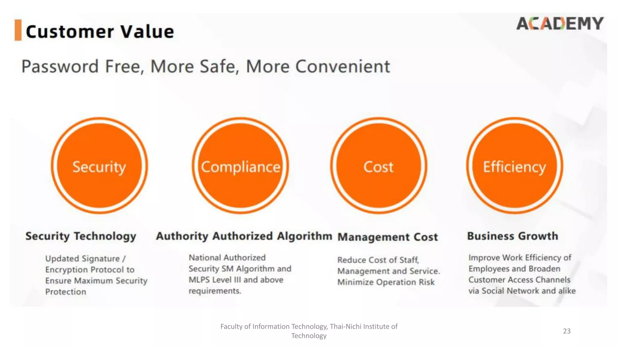 Faculty of Information Technology, Thai-Nichi Institute of
Technology
23
 
