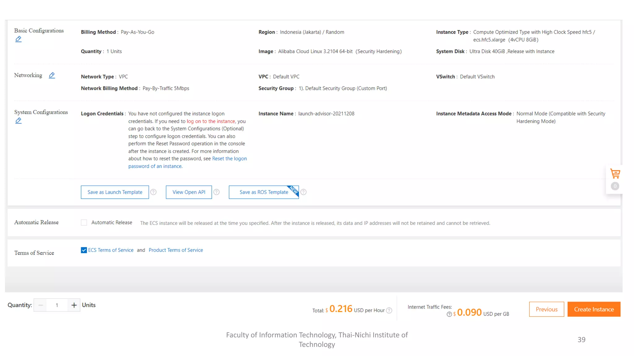 Faculty of Information Technology, Thai-Nichi Institute of
Technology
39
 