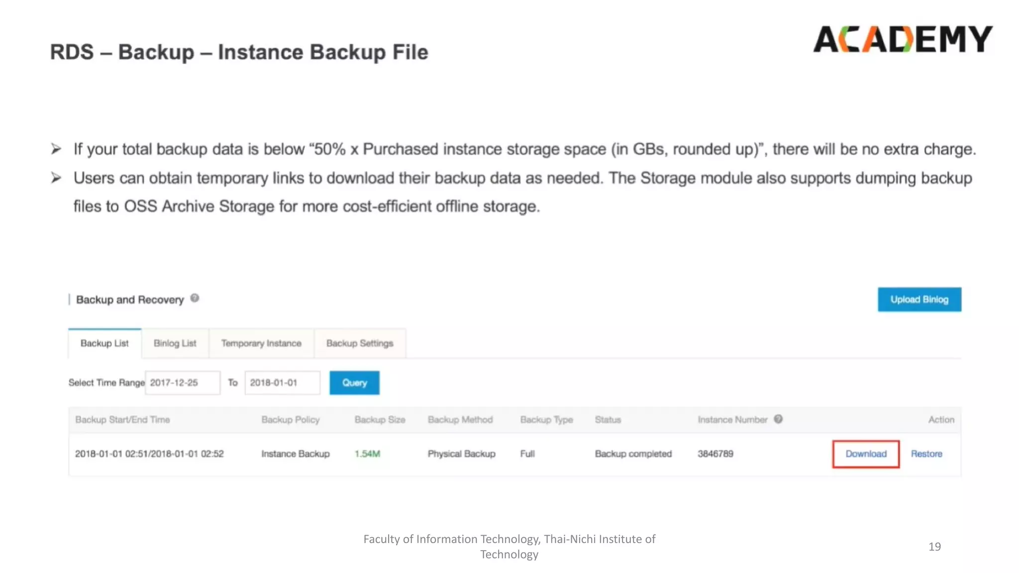 Faculty of Information Technology, Thai-Nichi Institute of
Technology
19
 