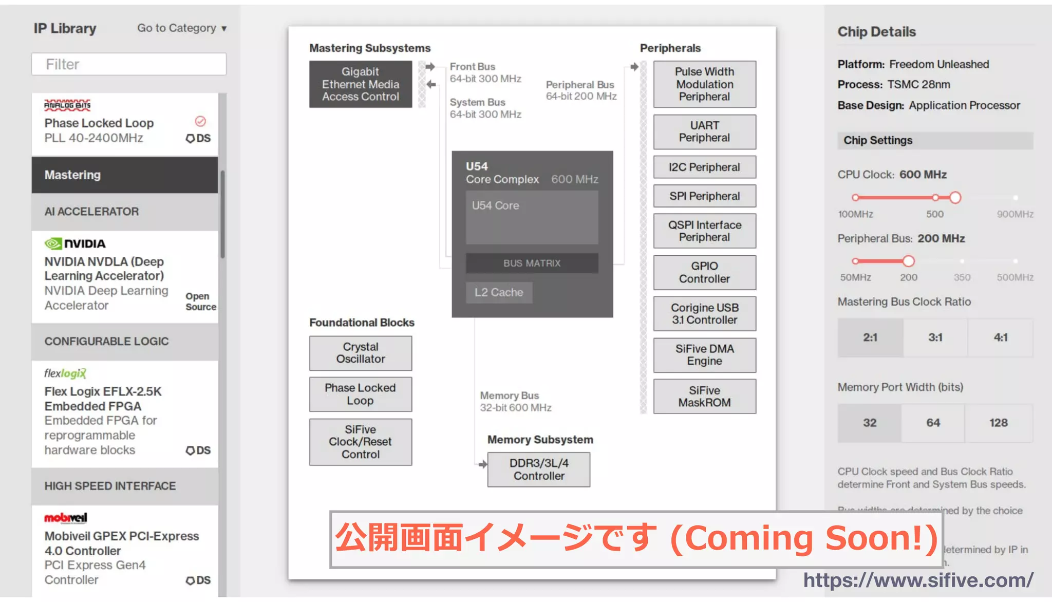 公開画⾯イメージです (Coming Soon!)
https://www.siﬁve.com/
 
