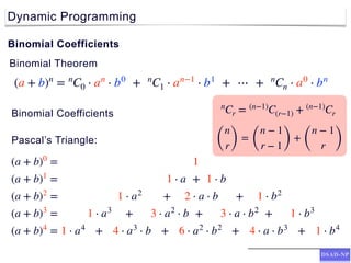 Dynamic Programming and Numerical Solutions in Algorithm Design | PDF