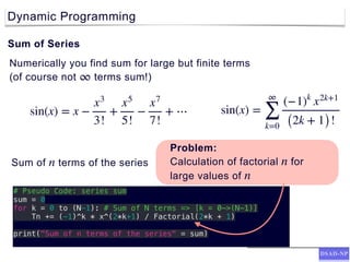 Dynamic Programming and Numerical Solutions in Algorithm Design | PDF