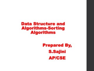 Dsa – data structure and algorithms sorting | PPT