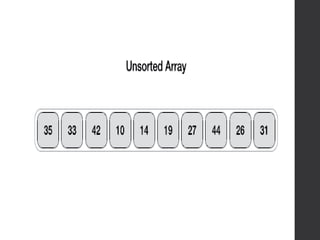 Dsa – data structure and algorithms sorting | PPT