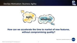 DevOps Motivation: Business Agility
©DSAG / Deutschsprachige SAP® Anwendergruppe e.V. 5
Image Source: julianstodd.wordpress.com
How can we accelerate the time to market of new features,
without compromising quality?
 