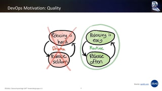 DevOps Motivation: Quality
©DSAG / Deutschsprachige SAP® Anwendergruppe e.V. 7
Source: spotify.com
 