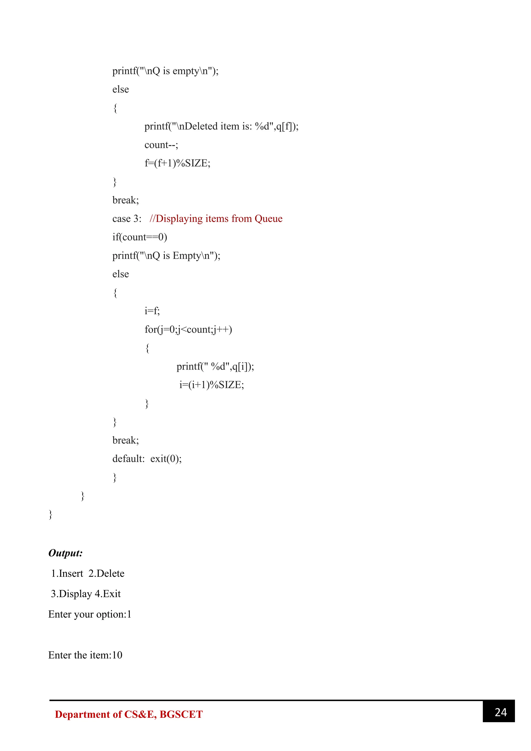 vtu data structures lab manual bcs304 pdf | PDF | Programming Languages ...