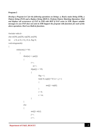 vtu data structures lab manual bcs304 pdf | PDF