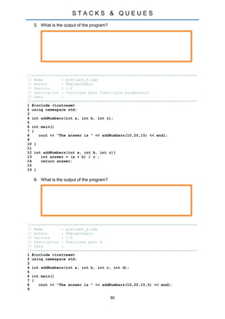 Dsa lab manual version 2 | PDF