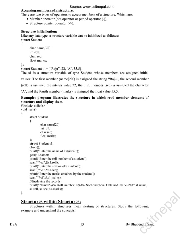 Data structure and algorithm notes | PDF | Programming Languages ...