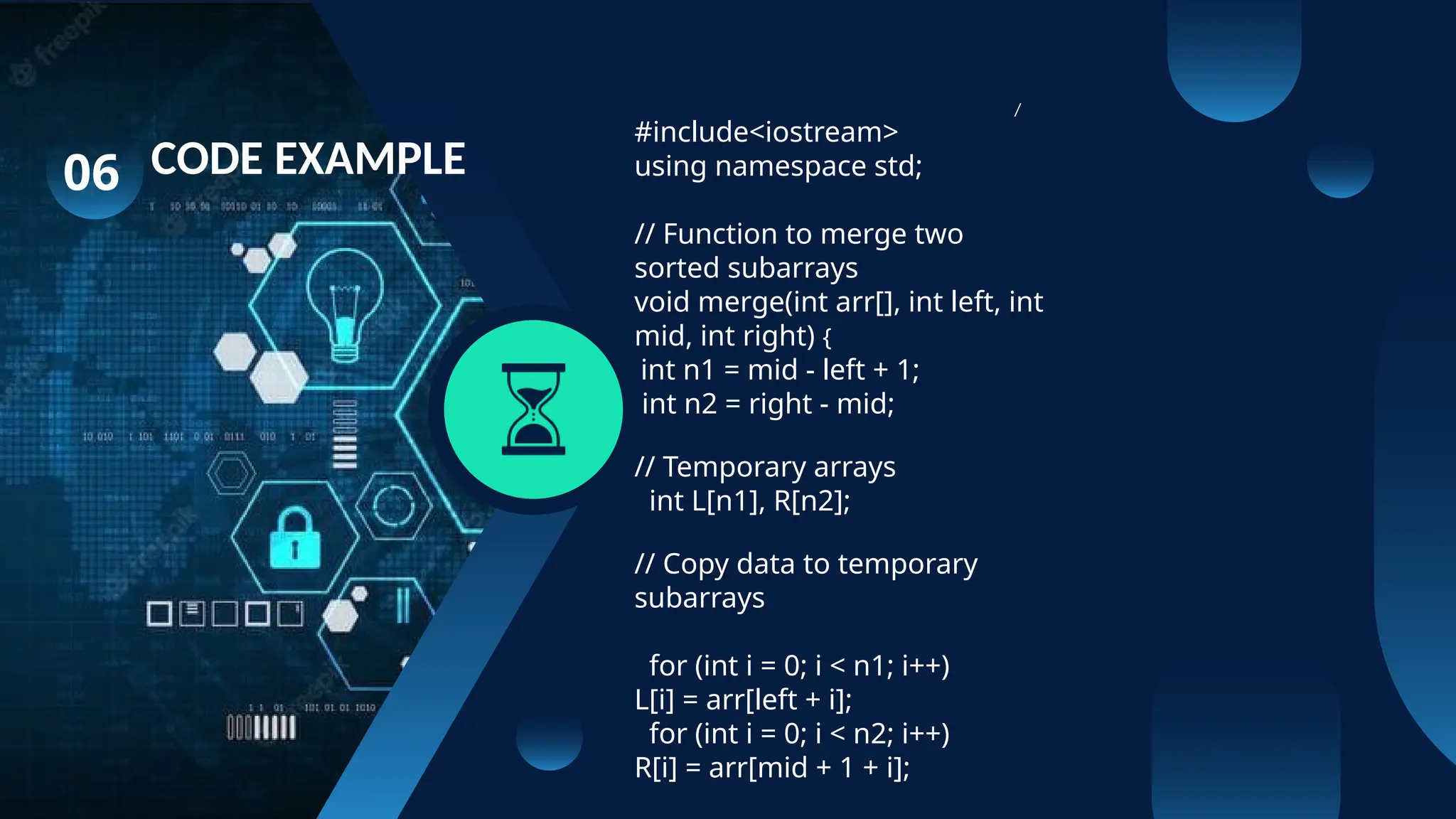 dsa presentation on merge sorting in C++.pptx