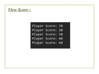 View Score :
 