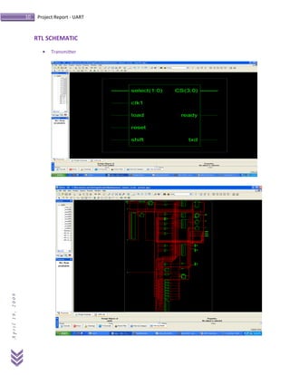 Universal asynchronous receiver-transmitter UART Dsa project report | PDF