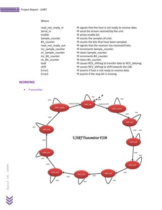 Universal asynchronous receiver-transmitter UART Dsa project report | PDF