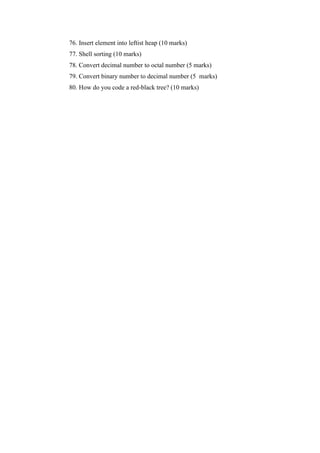 DSA Question Bank | PDF