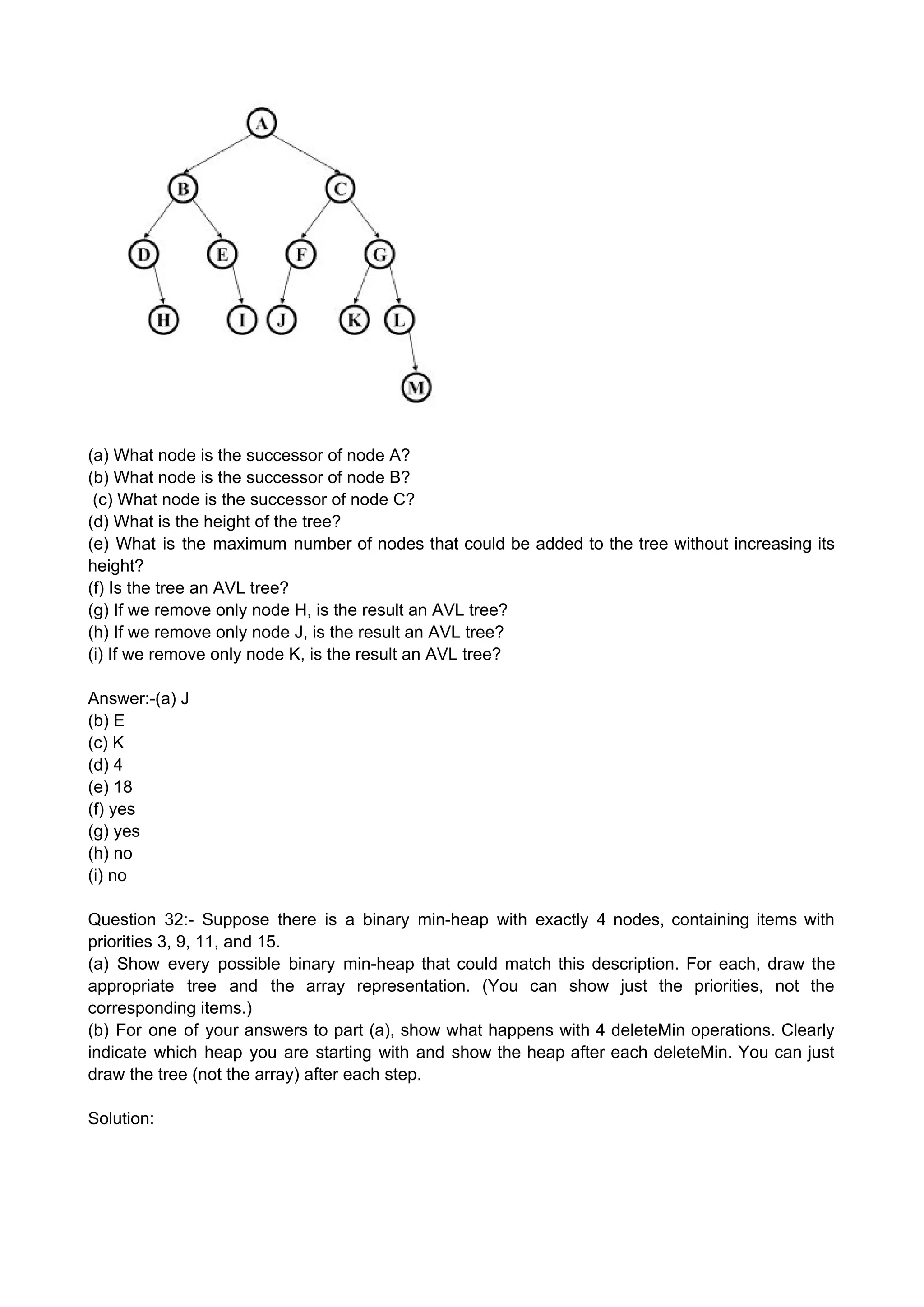 DSA (Data Structure and Algorithm) Questions | PDF image.