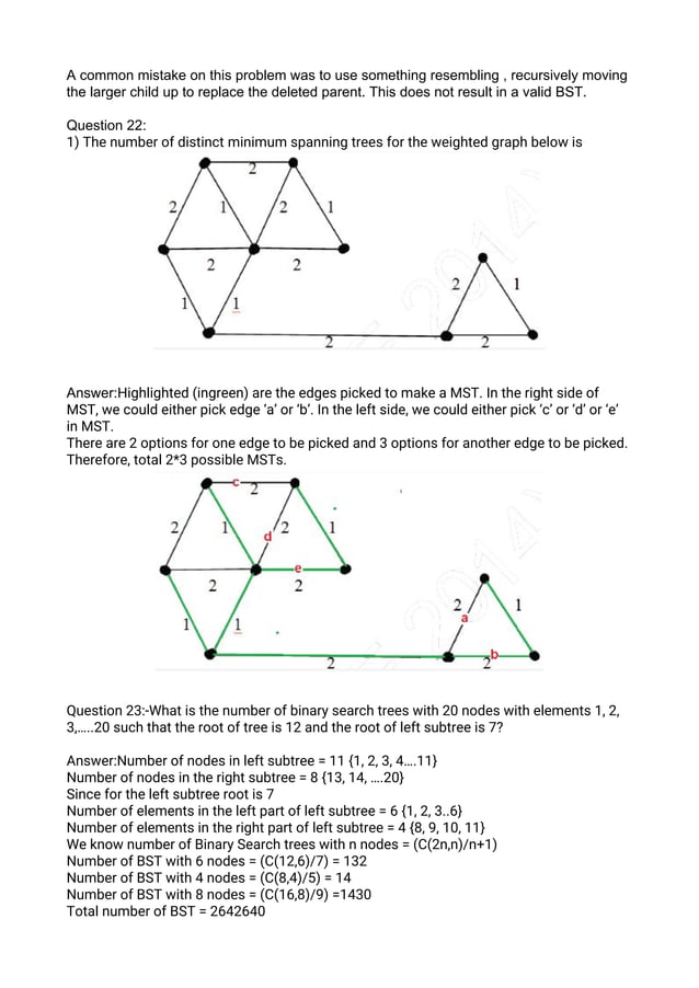DSA (Data Structure and Algorithm) Questions | PDF image.