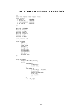56
PART 6 : APPENDIX HARDCOPY OF SOURCE CODE
 