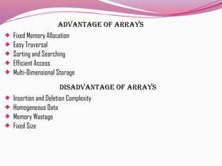 "Understanding Arrays in Data Structures: A Beginners Guide." | PPTX