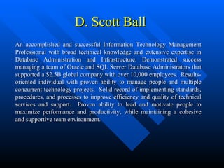 D. Scott Ball   ,[object Object]