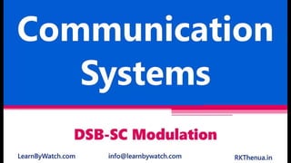 Dsb sc modulation