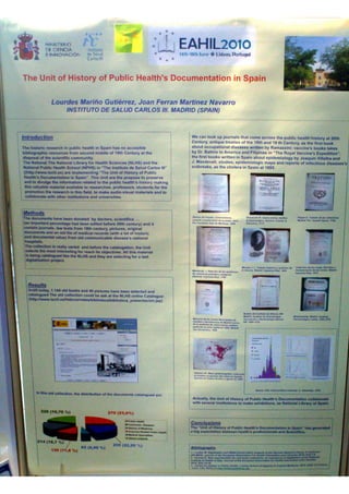 The Unit of History of Public Health's Documentation in Spain (Poster Eahil2010)