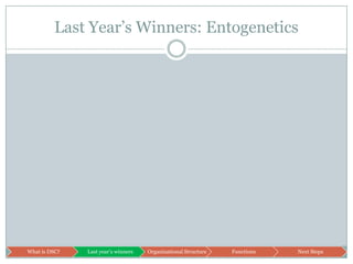 Last Year’s Winners: Entogenetics