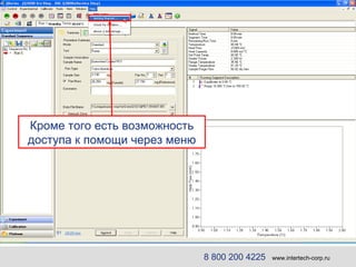 8 800 200 4225   www.intertech-corp.ru Кроме того есть возможность доступа к помощи через меню 