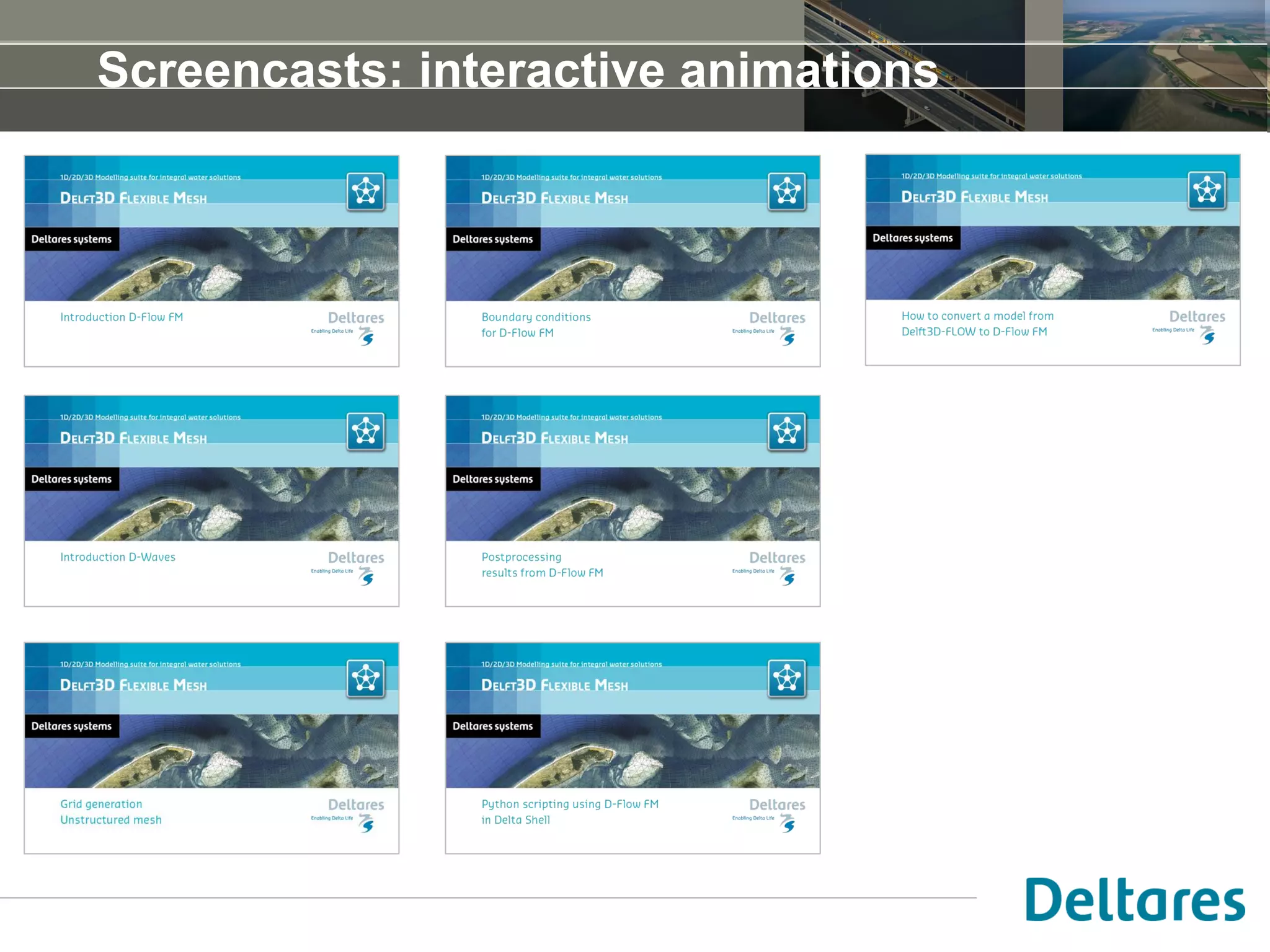 Screencasts: interactive animations
 