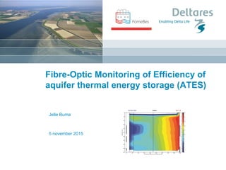 Fibre-Optic Monitoring of Efficiency of
aquifer thermal energy storage (ATES)
Jelle Buma
5 november 2015
 